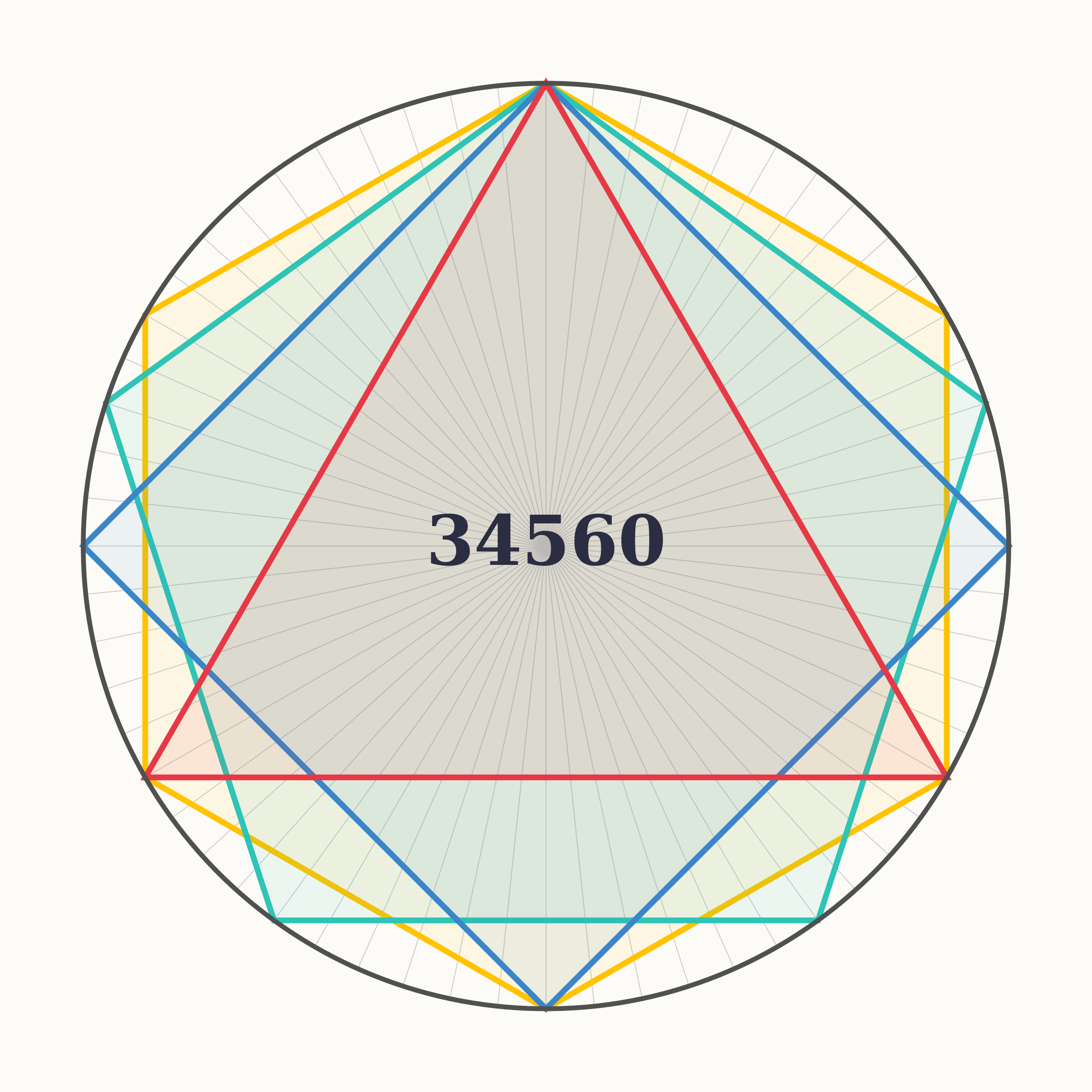 Rozeta Geometryczna 34560